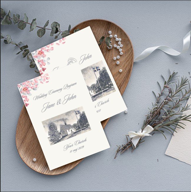 Wedding programs